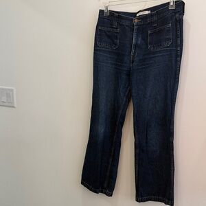 Christy Dawn Dark Blue Flare Jeans